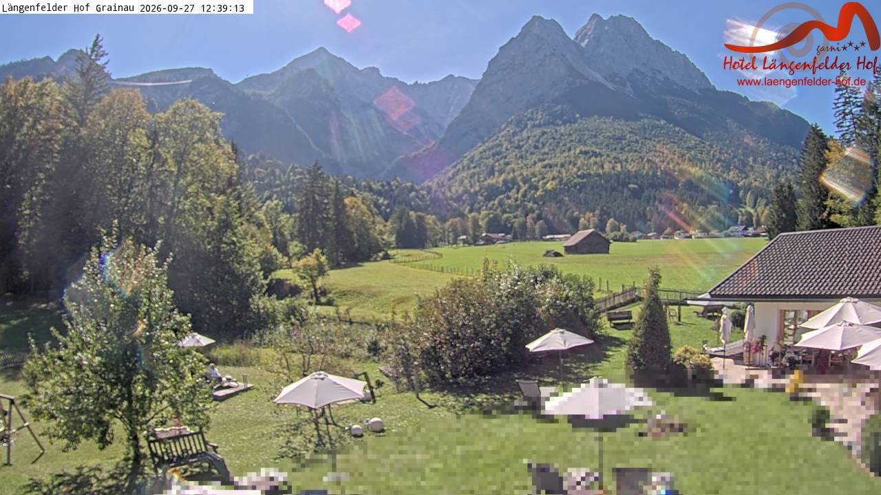 Archiv Foto Webcam Zugspitzdorf Grainau: Längenfelder Hof