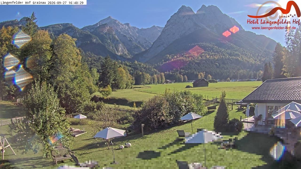Archiv Foto Webcam Zugspitzdorf Grainau: Längenfelder Hof