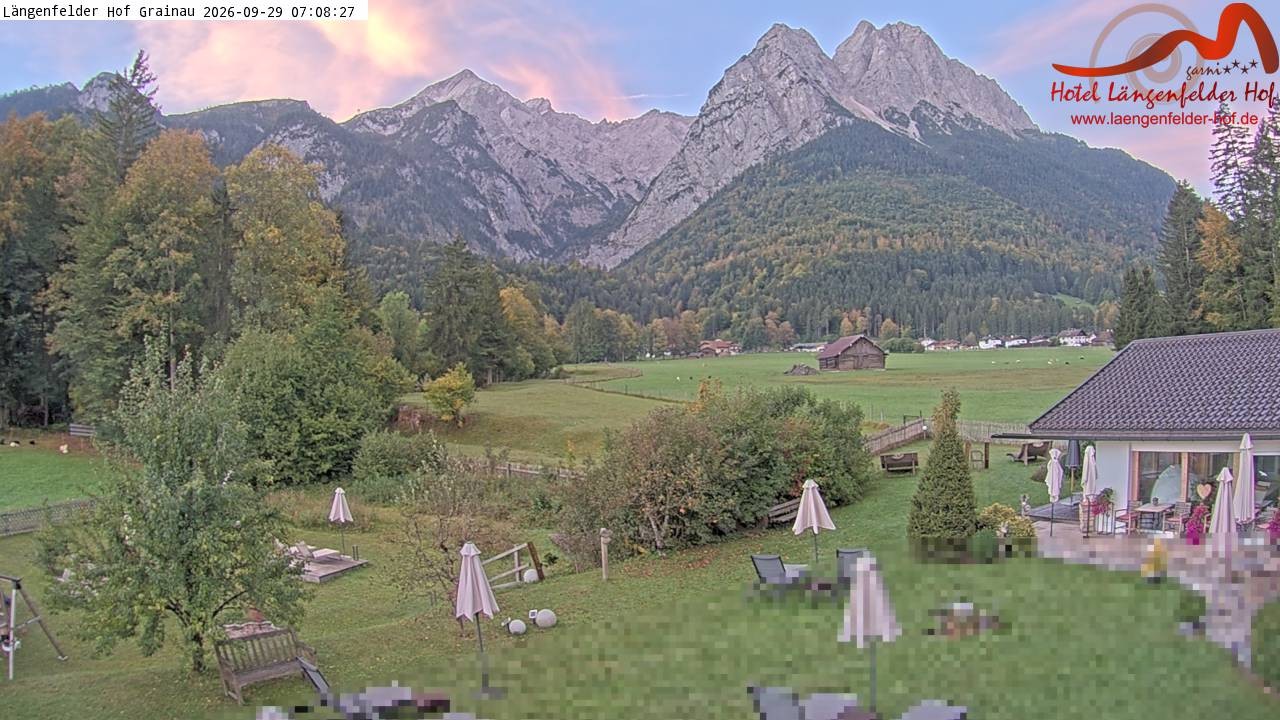 Archiv Foto Webcam Zugspitzdorf Grainau: Längenfelder Hof
