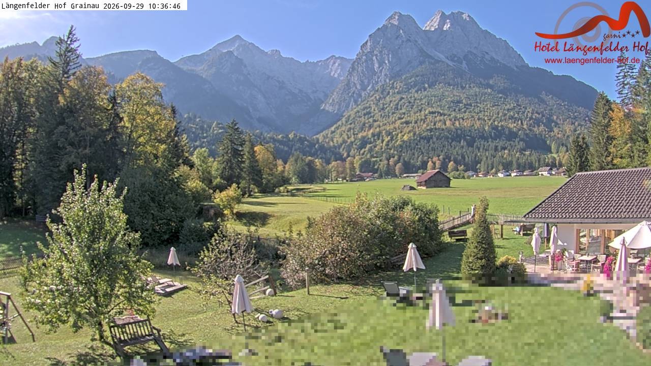 Archiv Foto Webcam Zugspitzdorf Grainau: Längenfelder Hof