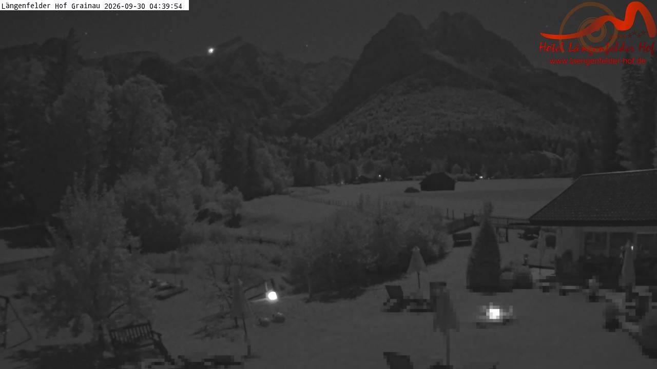 Archived image Grainau - Webcam Hotel Längenfelder Hof