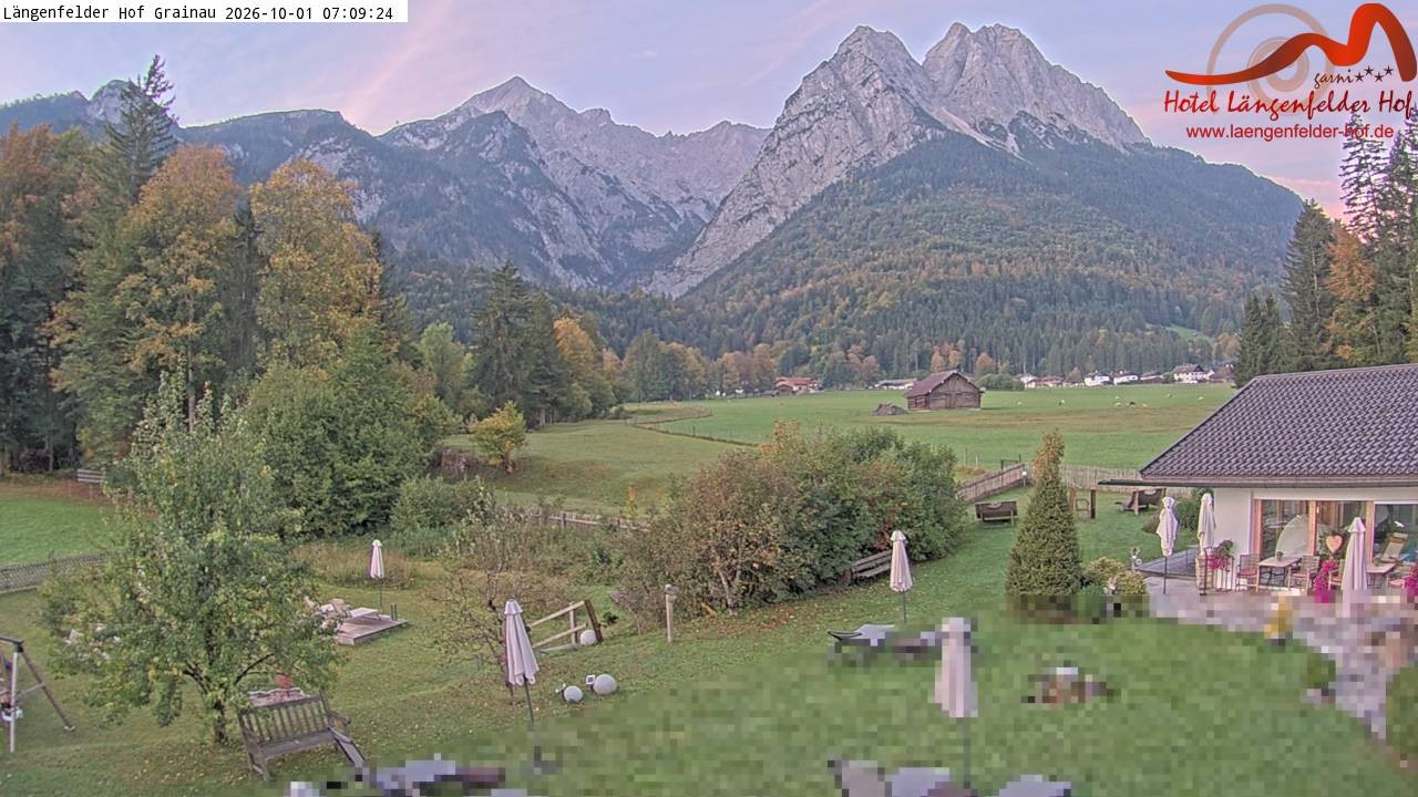 Archiv Foto Webcam Zugspitzdorf Grainau: Längenfelder Hof