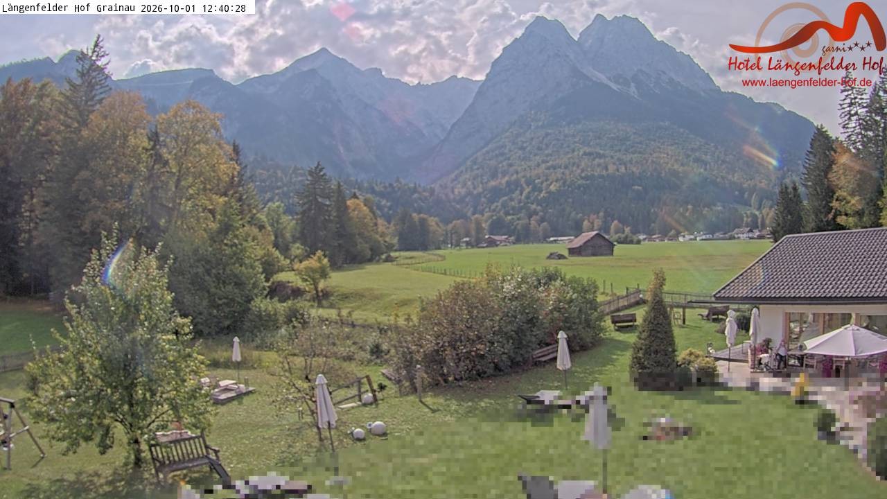 Archiv Foto Webcam Zugspitzdorf Grainau: Längenfelder Hof