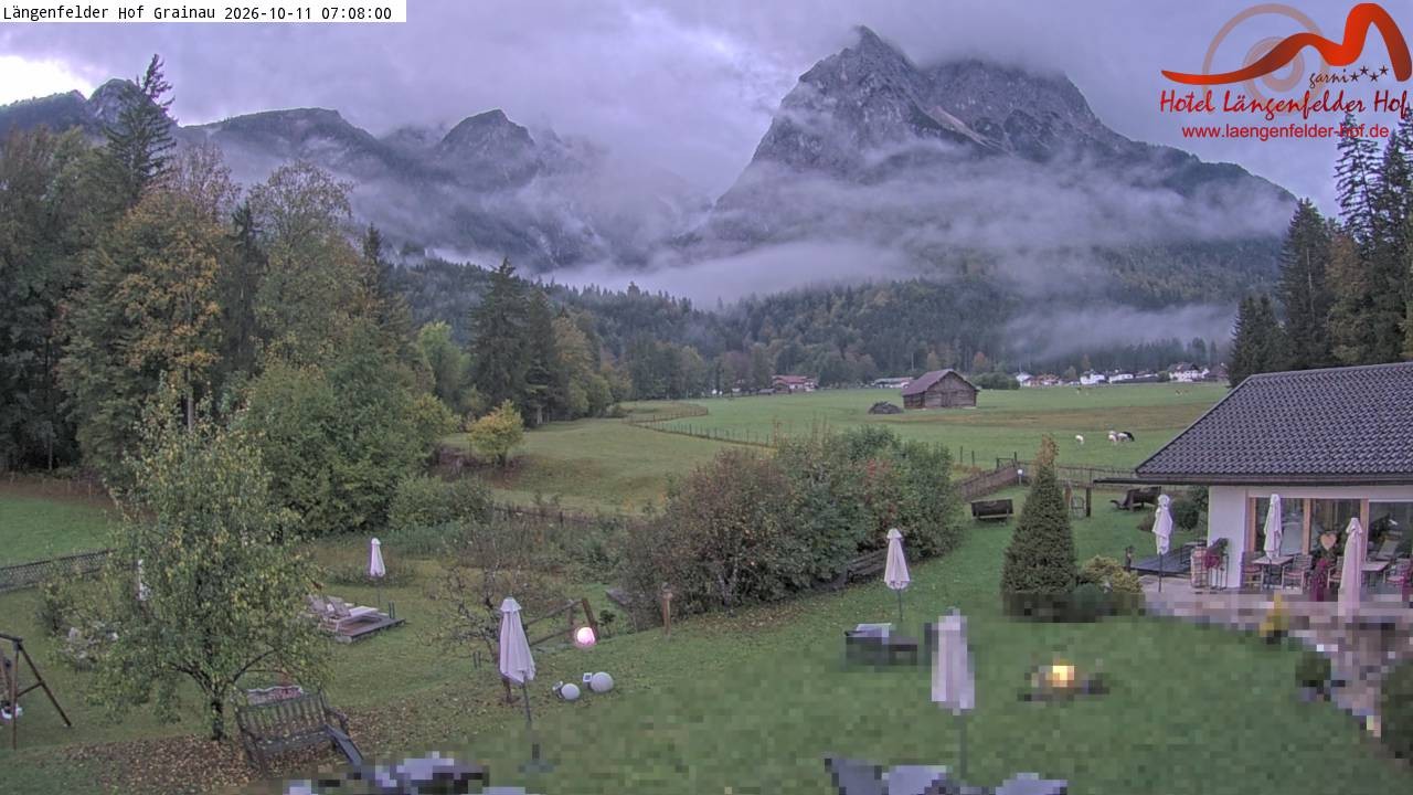 Archiv Foto Webcam Zugspitzdorf Grainau: Längenfelder Hof