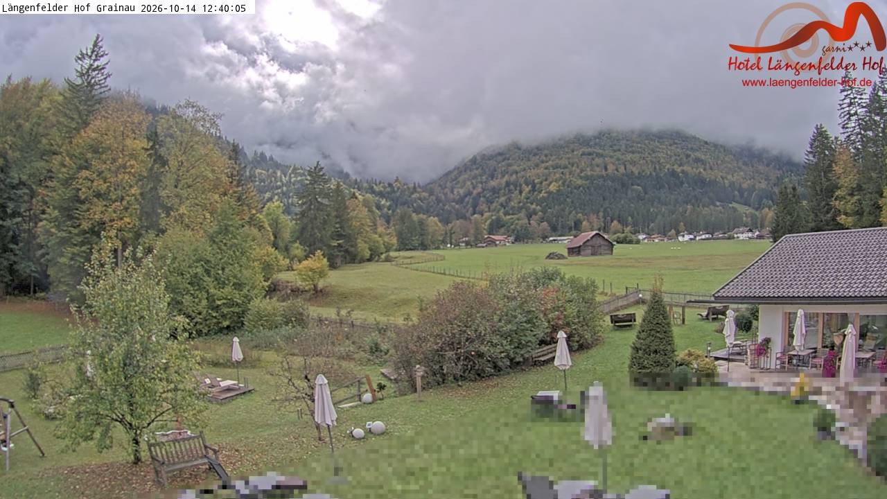 Archived image Grainau - Webcam Hotel Längenfelder Hof
