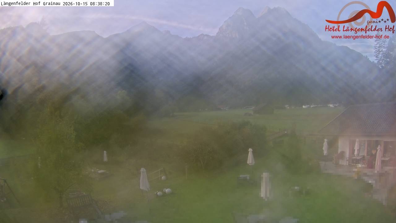 Archived image Grainau - Webcam Hotel Längenfelder Hof