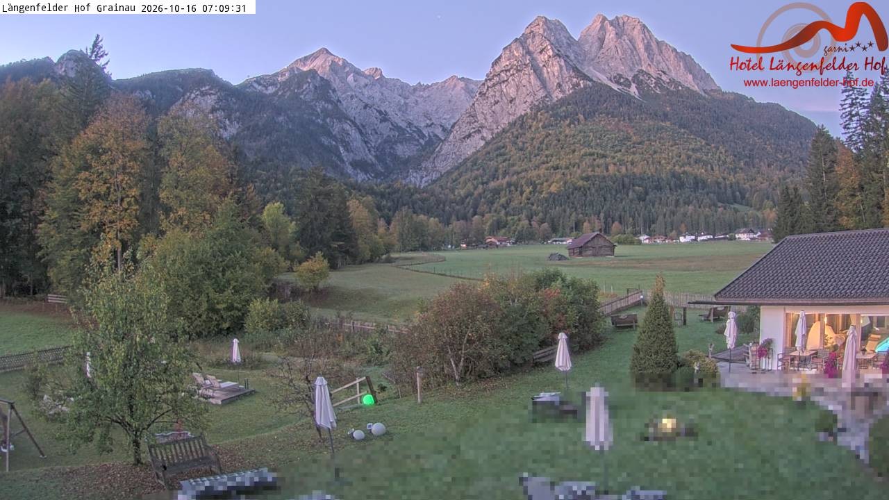 Archiv Foto Webcam Zugspitzdorf Grainau: Längenfelder Hof