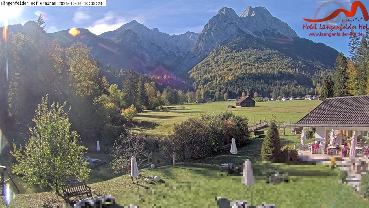 Archiv Foto Webcam Zugspitzdorf Grainau: Längenfelder Hof