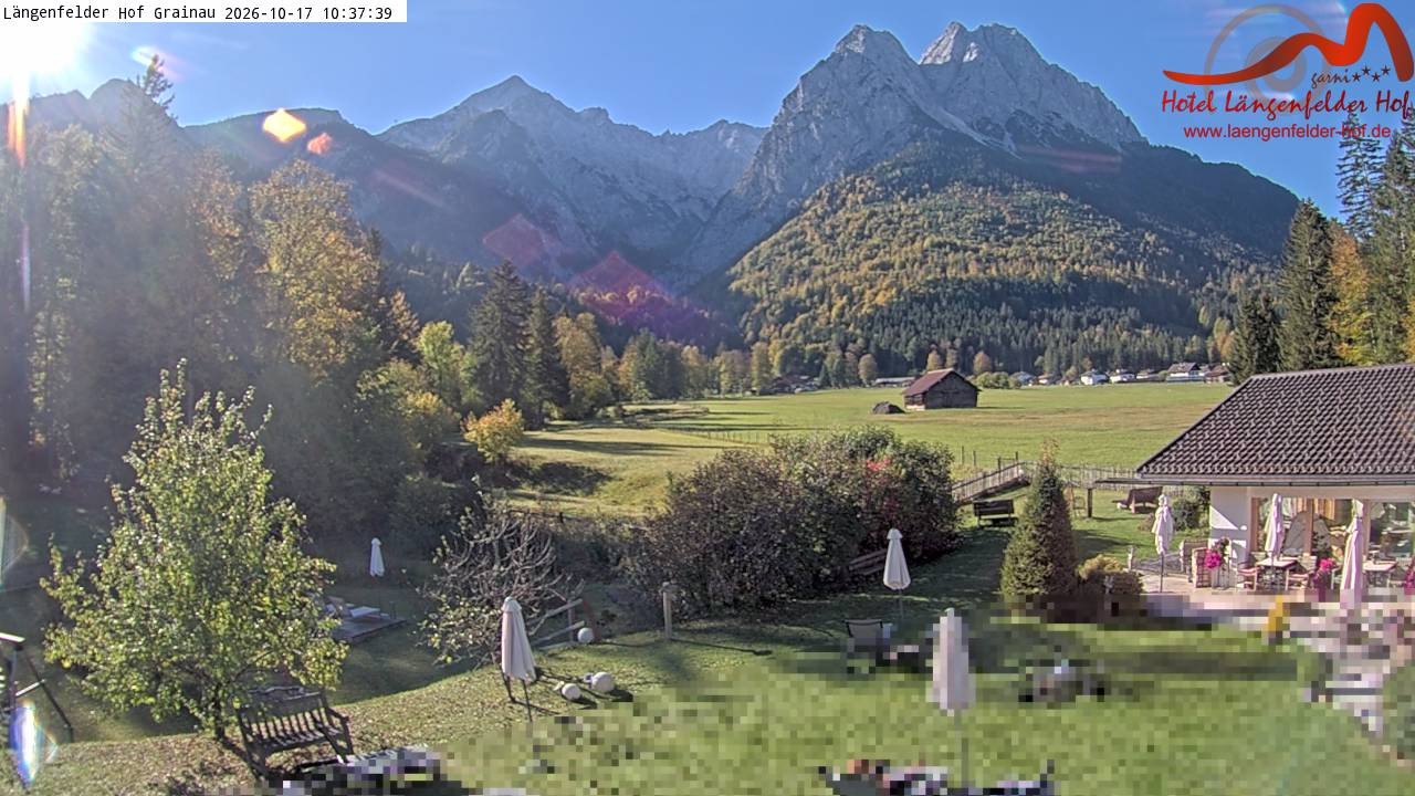 Archiv Foto Webcam Zugspitzdorf Grainau: Längenfelder Hof