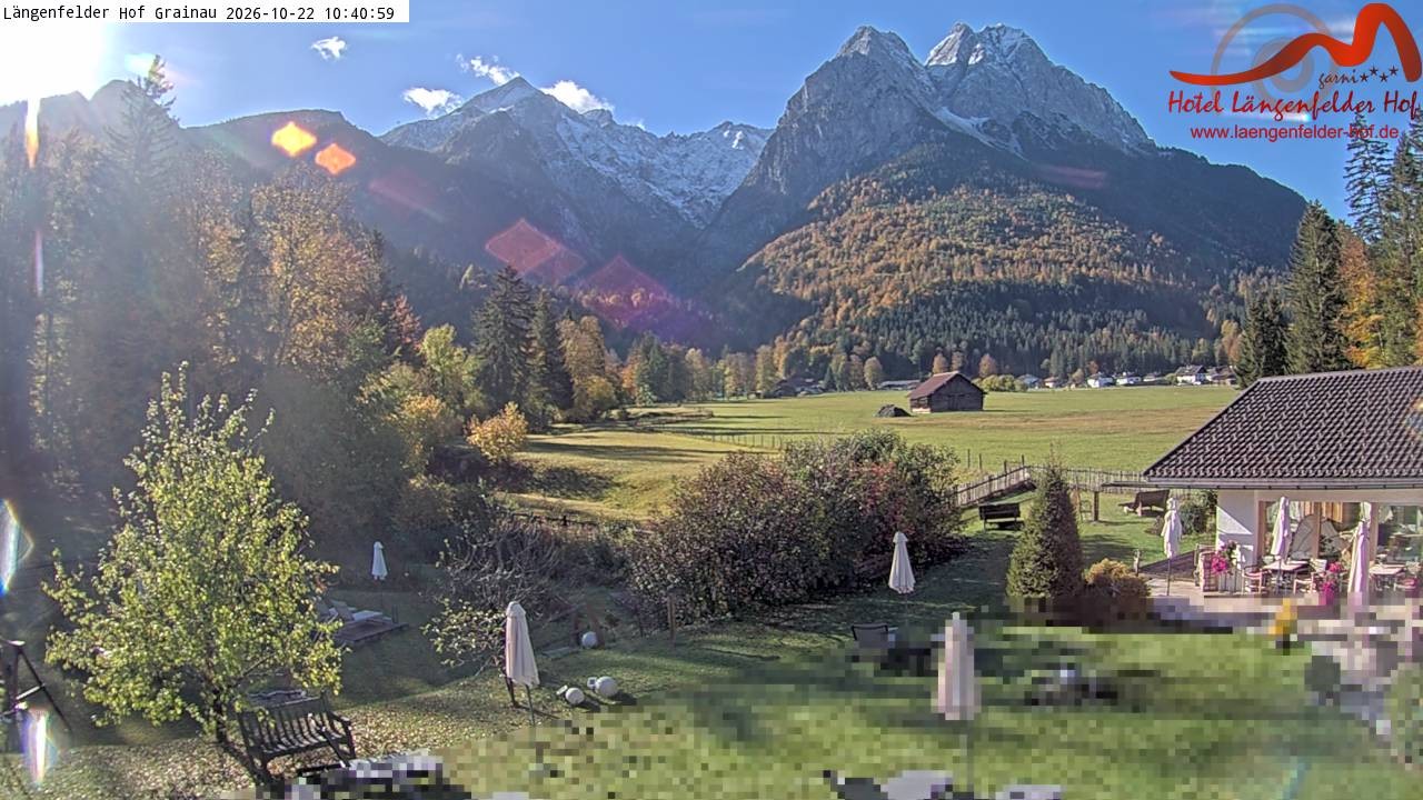 Archiv Foto Webcam Zugspitzdorf Grainau: Längenfelder Hof