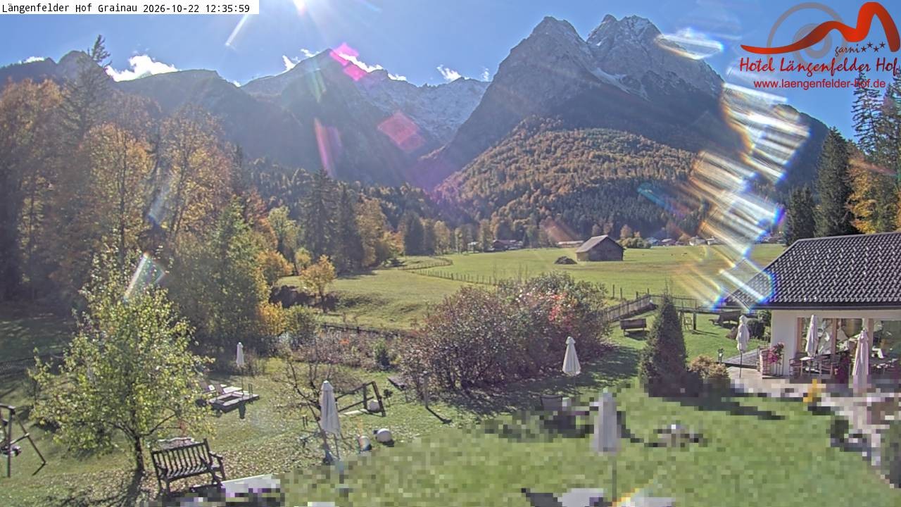 Archiv Foto Webcam Zugspitzdorf Grainau: Längenfelder Hof