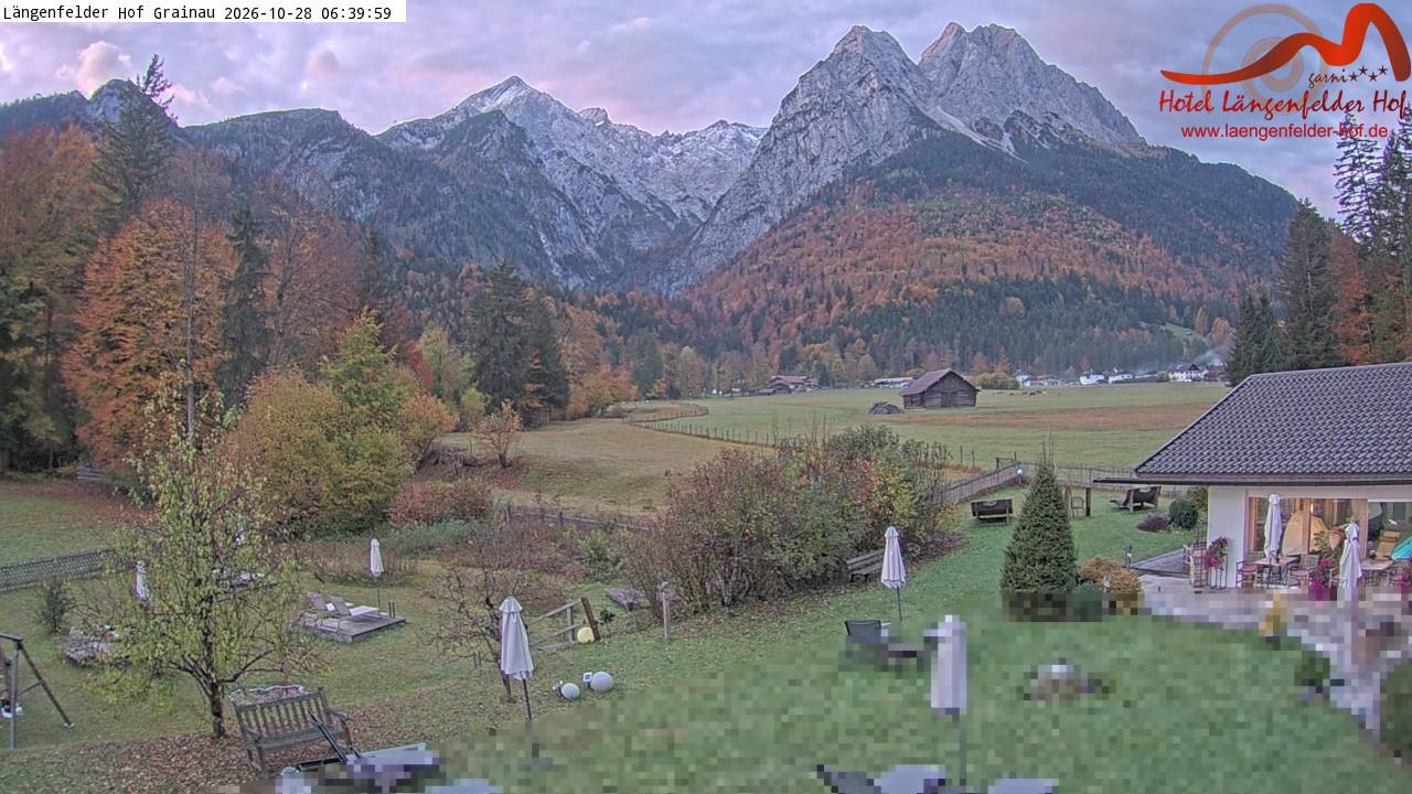 Archiv Foto Webcam Zugspitzdorf Grainau: Längenfelder Hof
