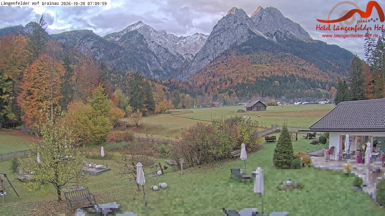 Archiv Foto Webcam Zugspitzdorf Grainau: Längenfelder Hof