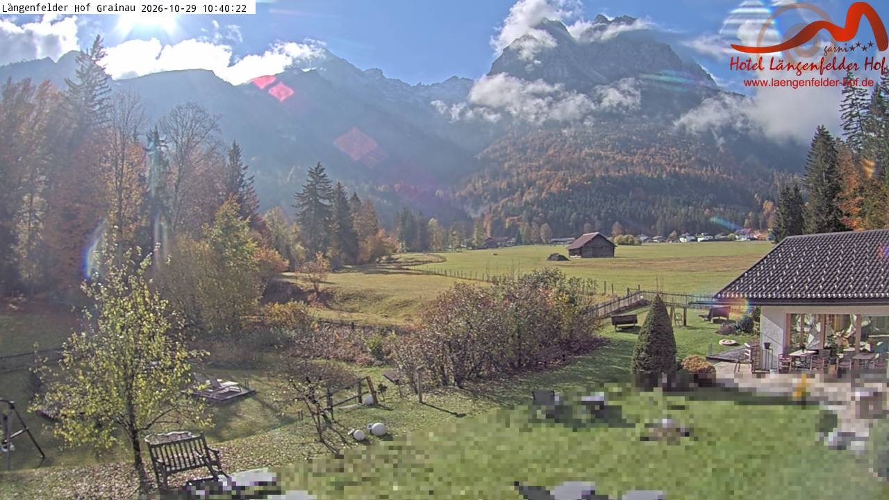 Archiv Foto Webcam Zugspitzdorf Grainau: Längenfelder Hof