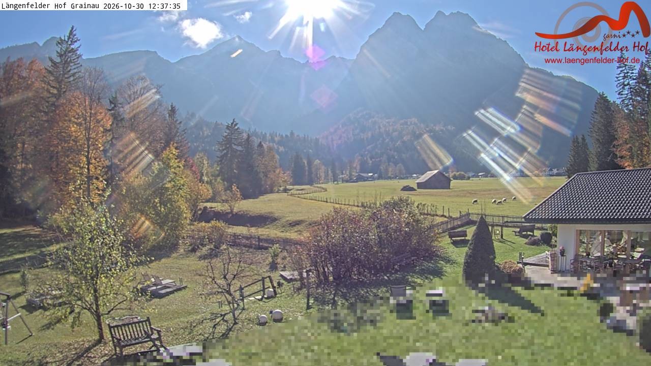 Archiv Foto Webcam Zugspitzdorf Grainau: Längenfelder Hof