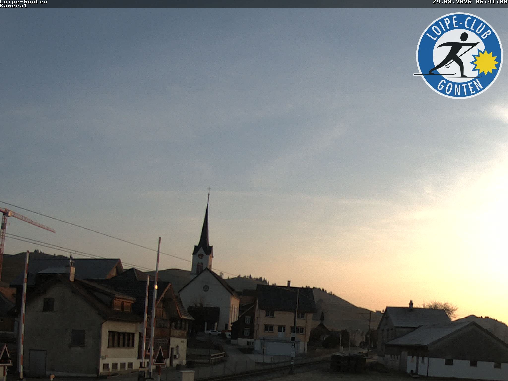 Archiv Foto Webcam Gonten - Blick zur Kirche