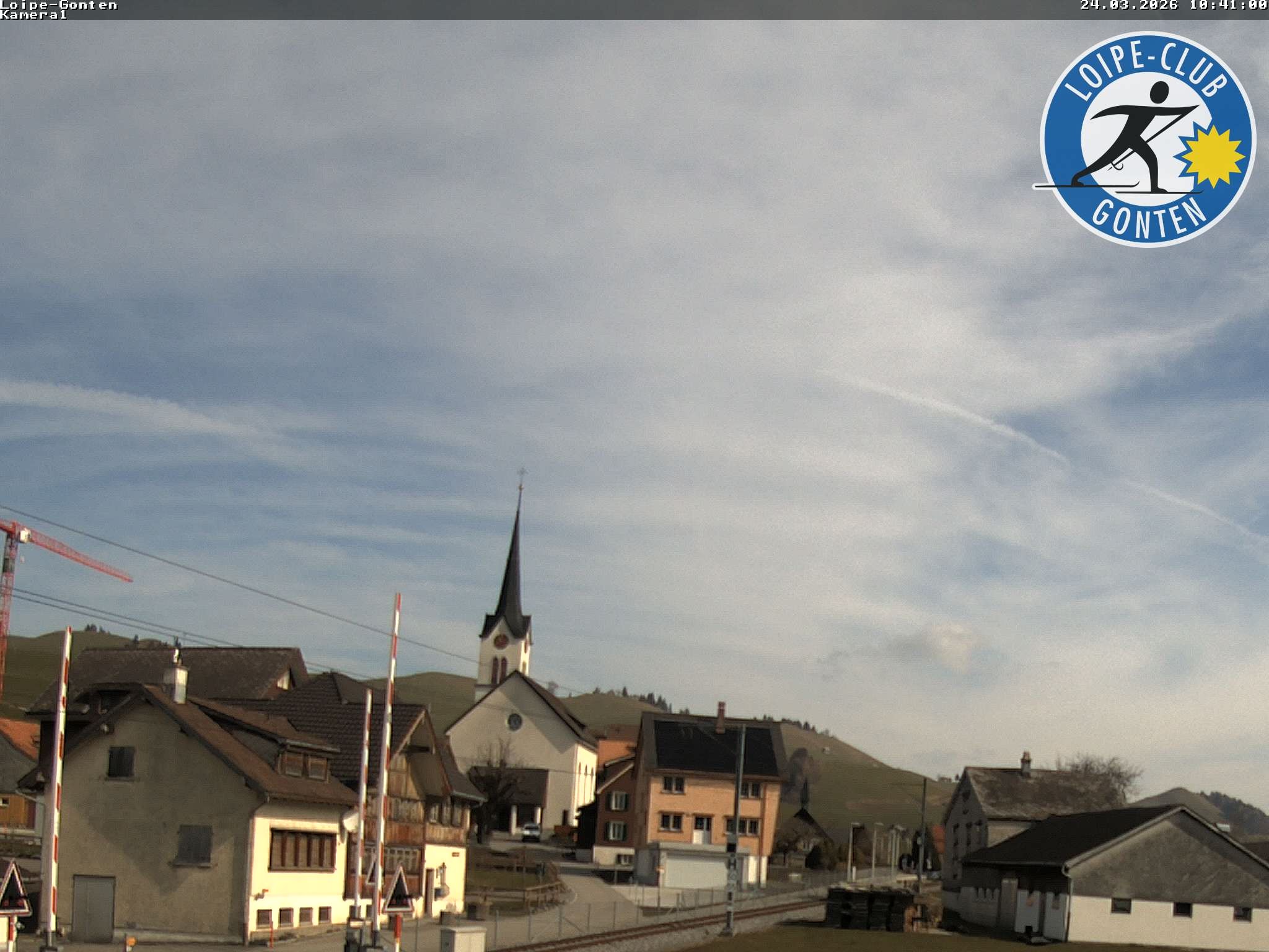 Archiv Foto Webcam Gonten - Blick zur Kirche