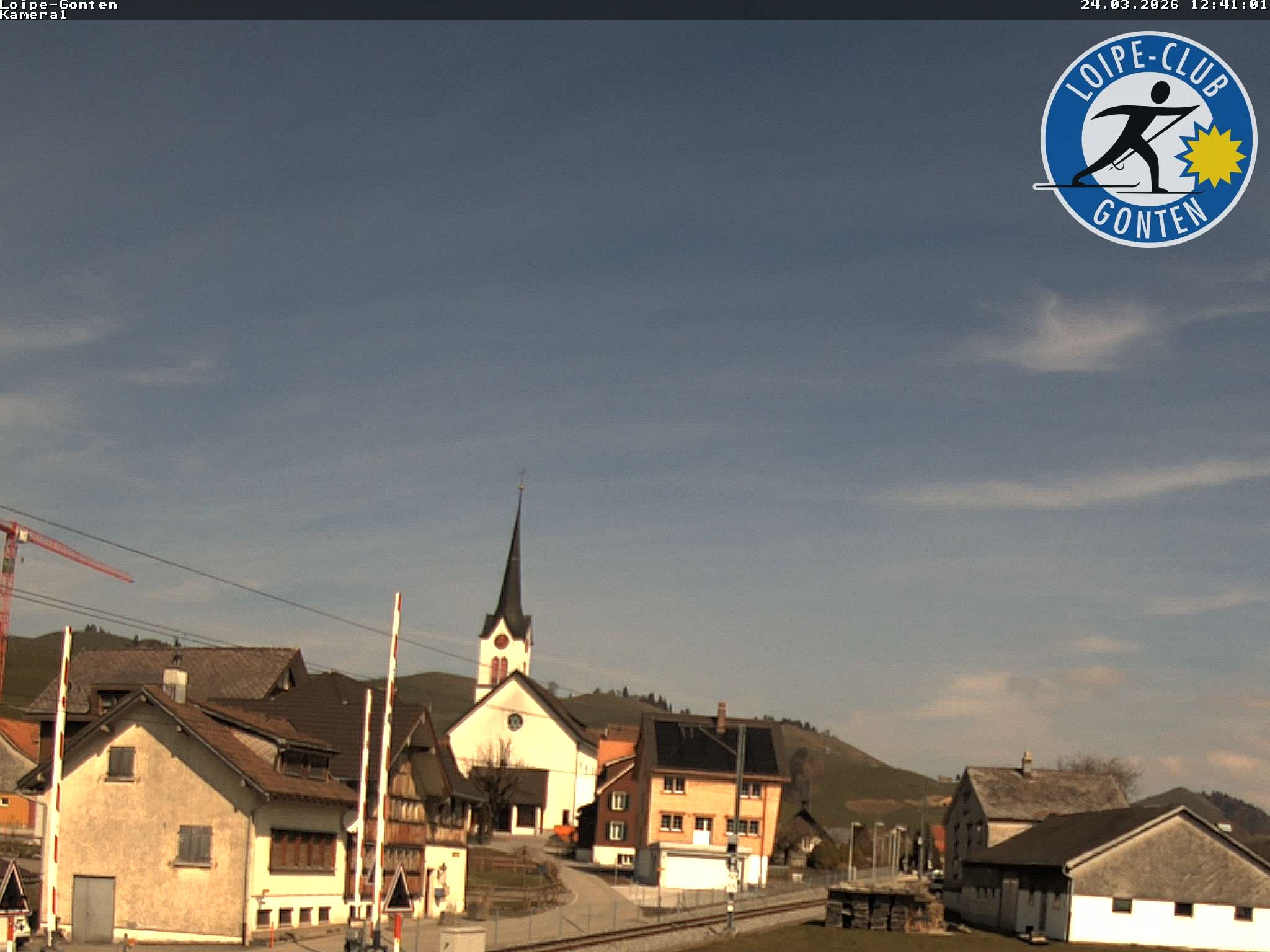 Archiv Foto Webcam Gonten - Blick zur Kirche