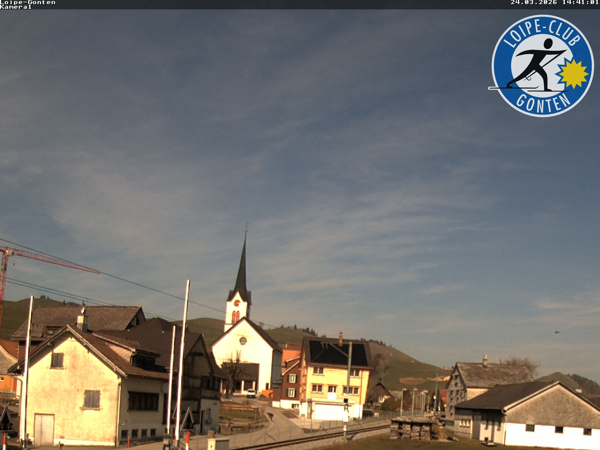 Archiv Foto Webcam Gonten - Blick zur Kirche
