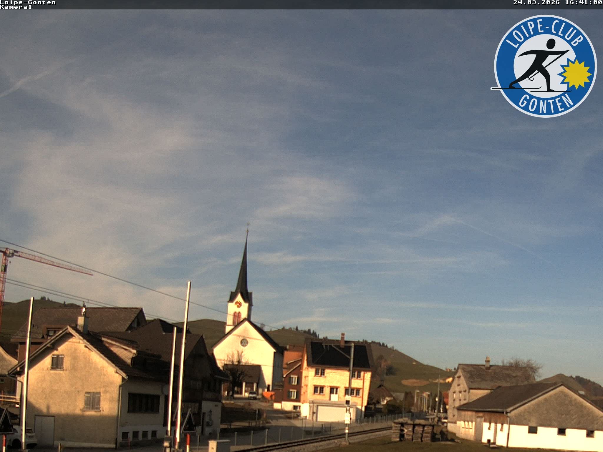 Archiv Foto Webcam Gonten - Blick zur Kirche