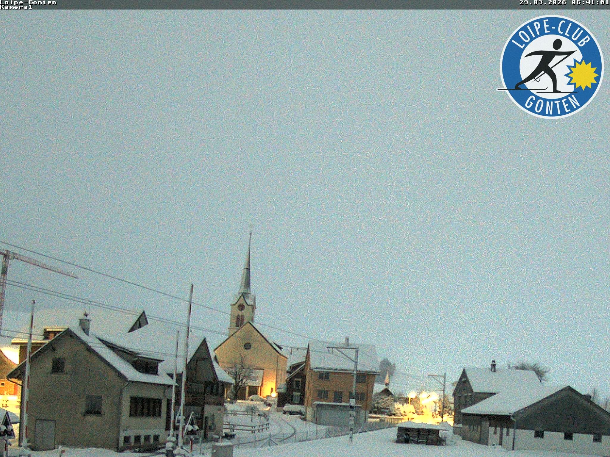 Archiv Foto Webcam Gonten - Blick zur Kirche