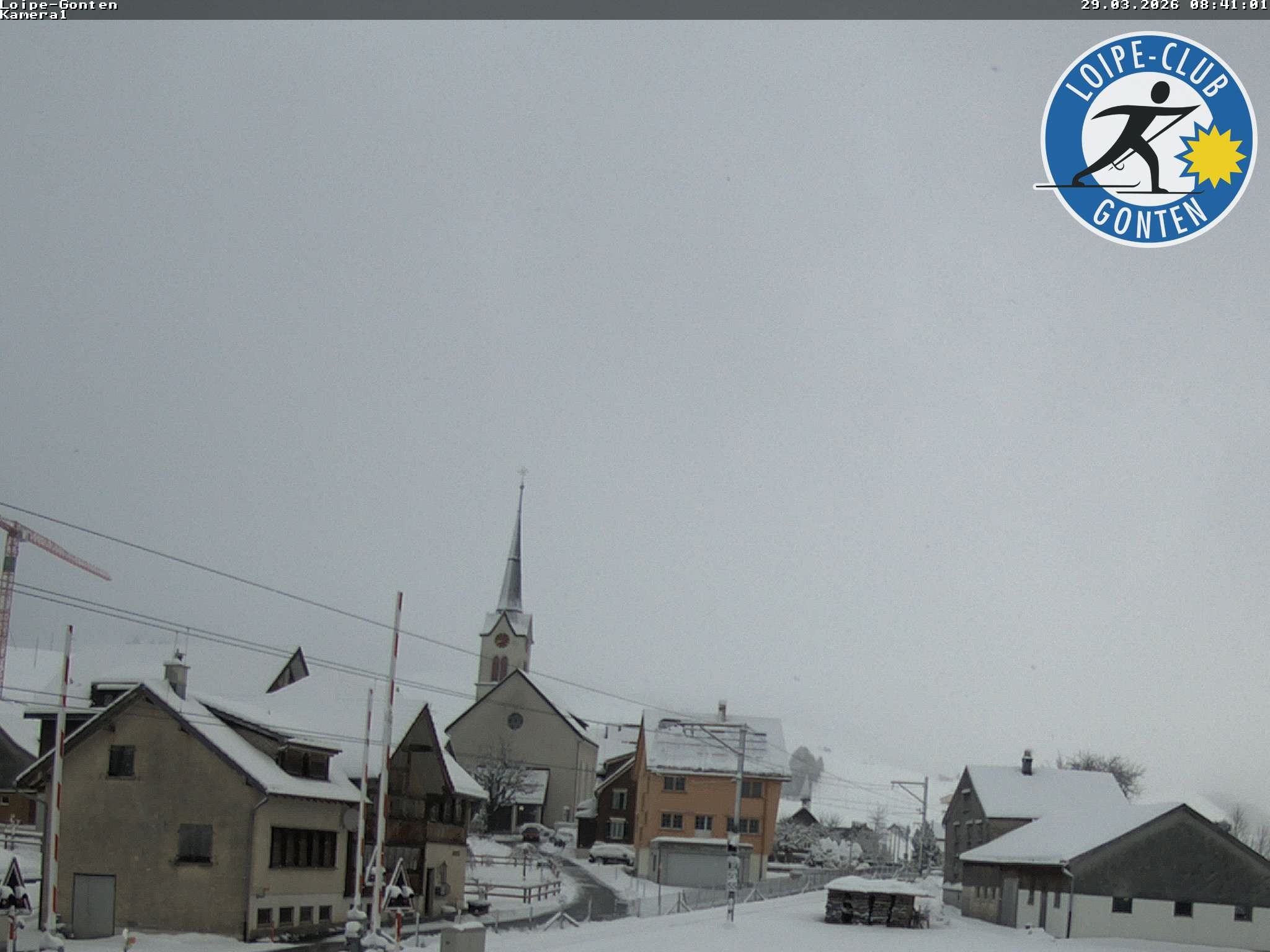 Archiv Foto Webcam Gonten - Blick zur Kirche