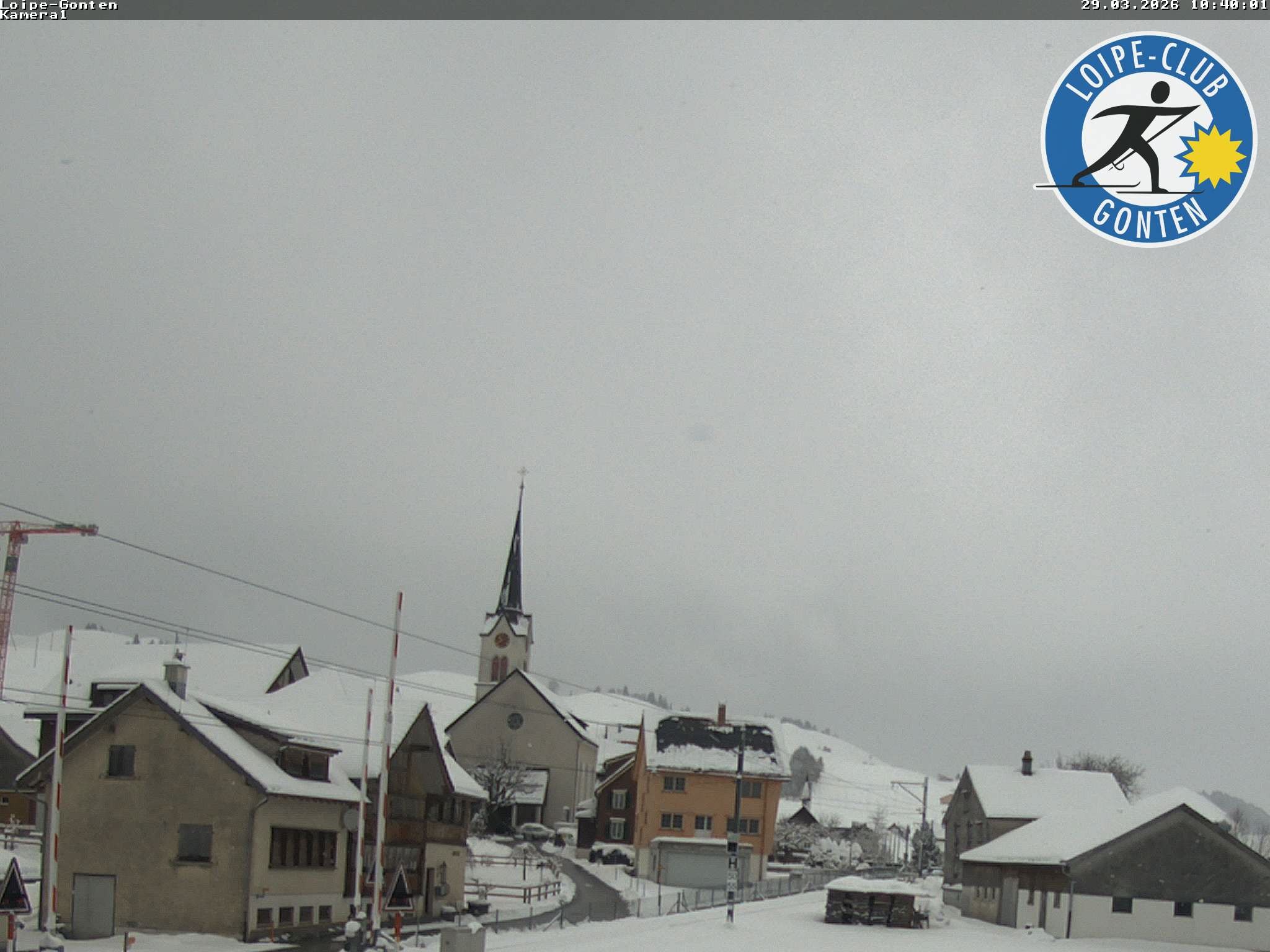 Archiv Foto Webcam Gonten - Blick zur Kirche