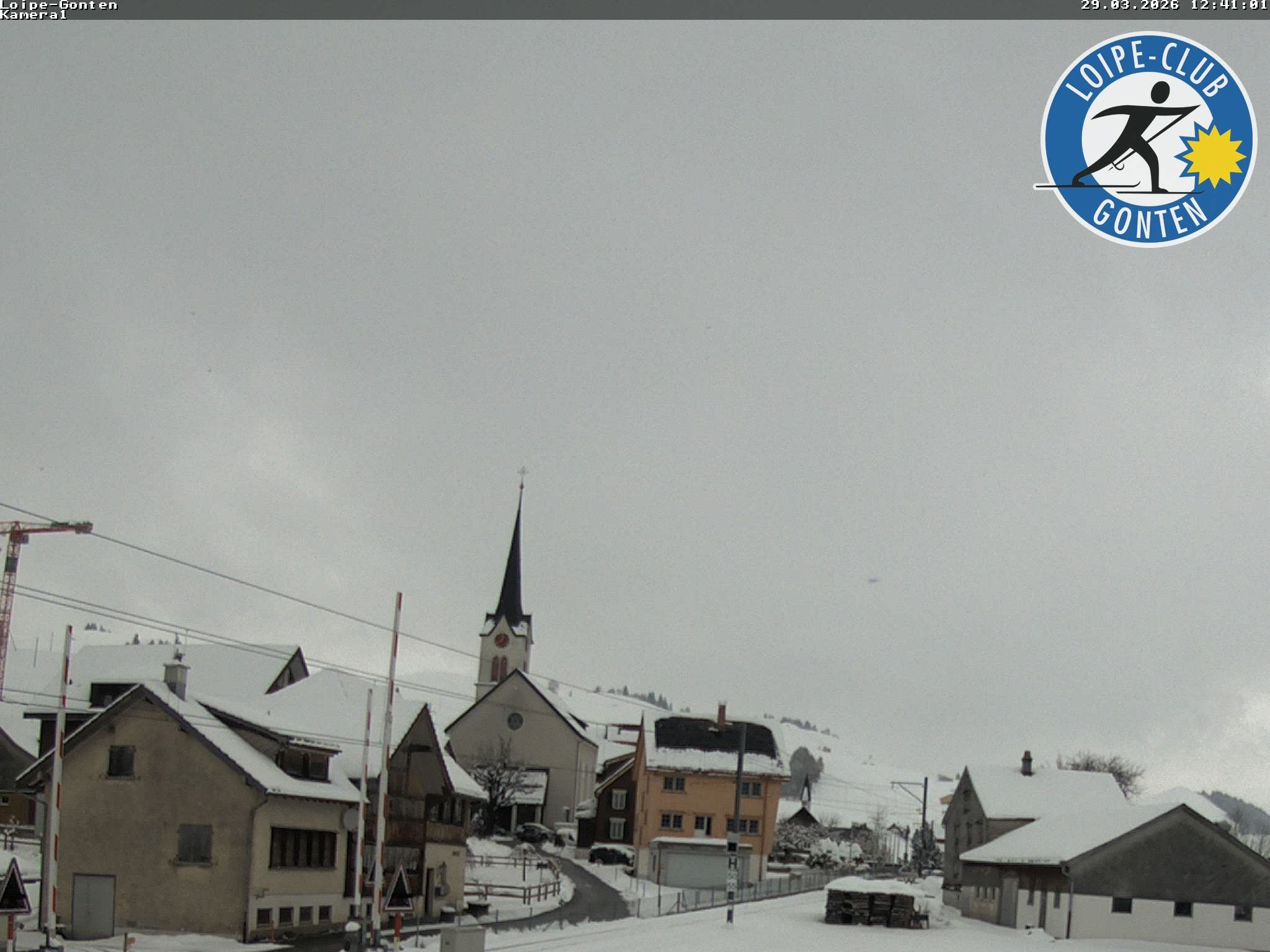Archiv Foto Webcam Gonten - Blick zur Kirche