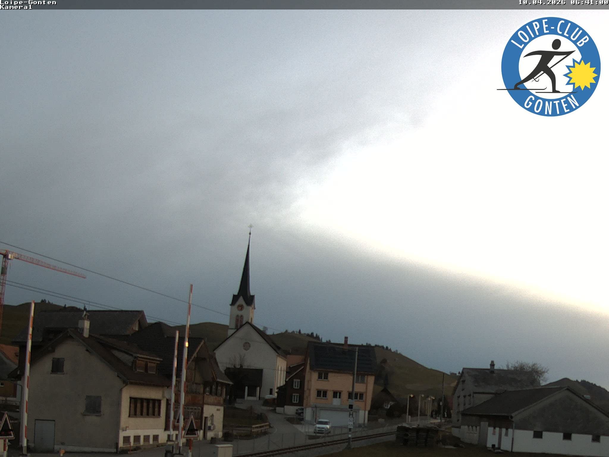 Archiv Foto Webcam Gonten - Blick zur Kirche