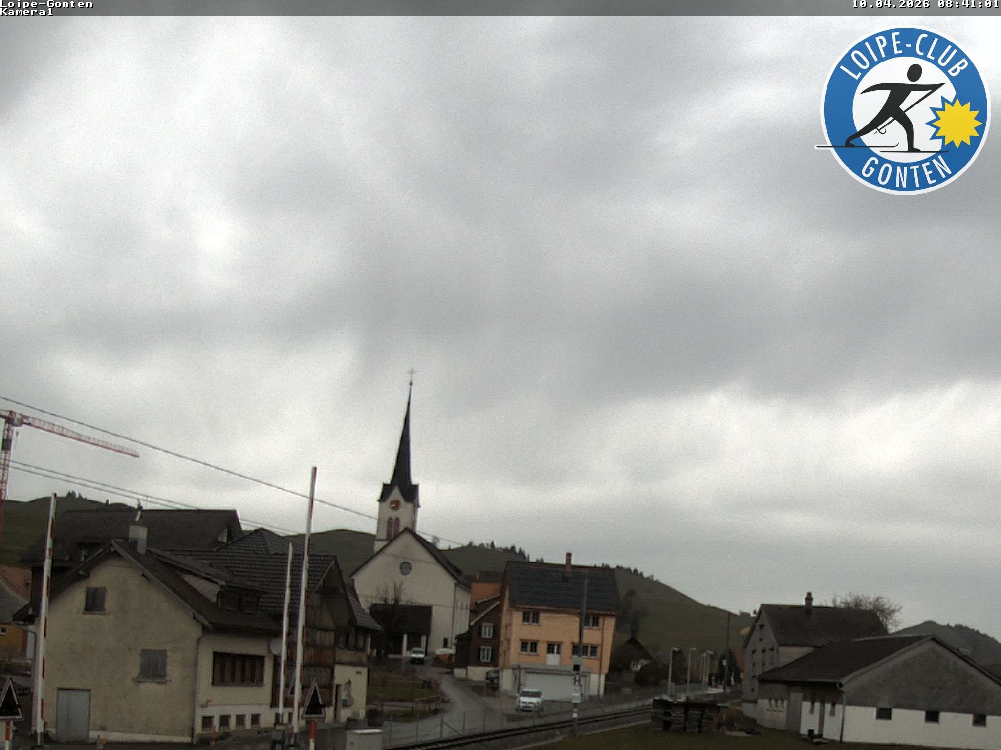 Archiv Foto Webcam Gonten - Blick zur Kirche