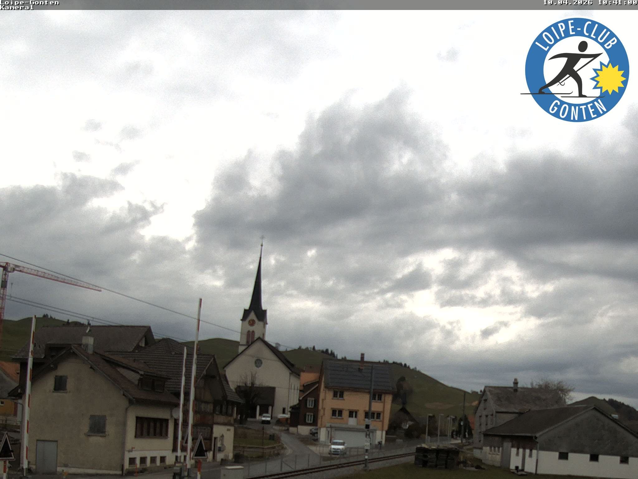 Archiv Foto Webcam Gonten - Blick zur Kirche