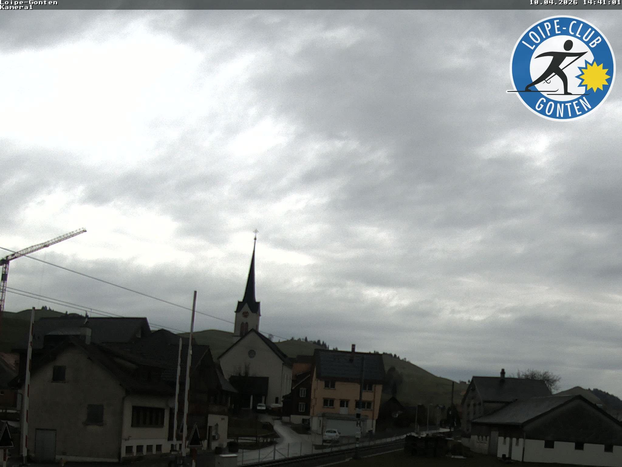 Archiv Foto Webcam Gonten - Blick zur Kirche