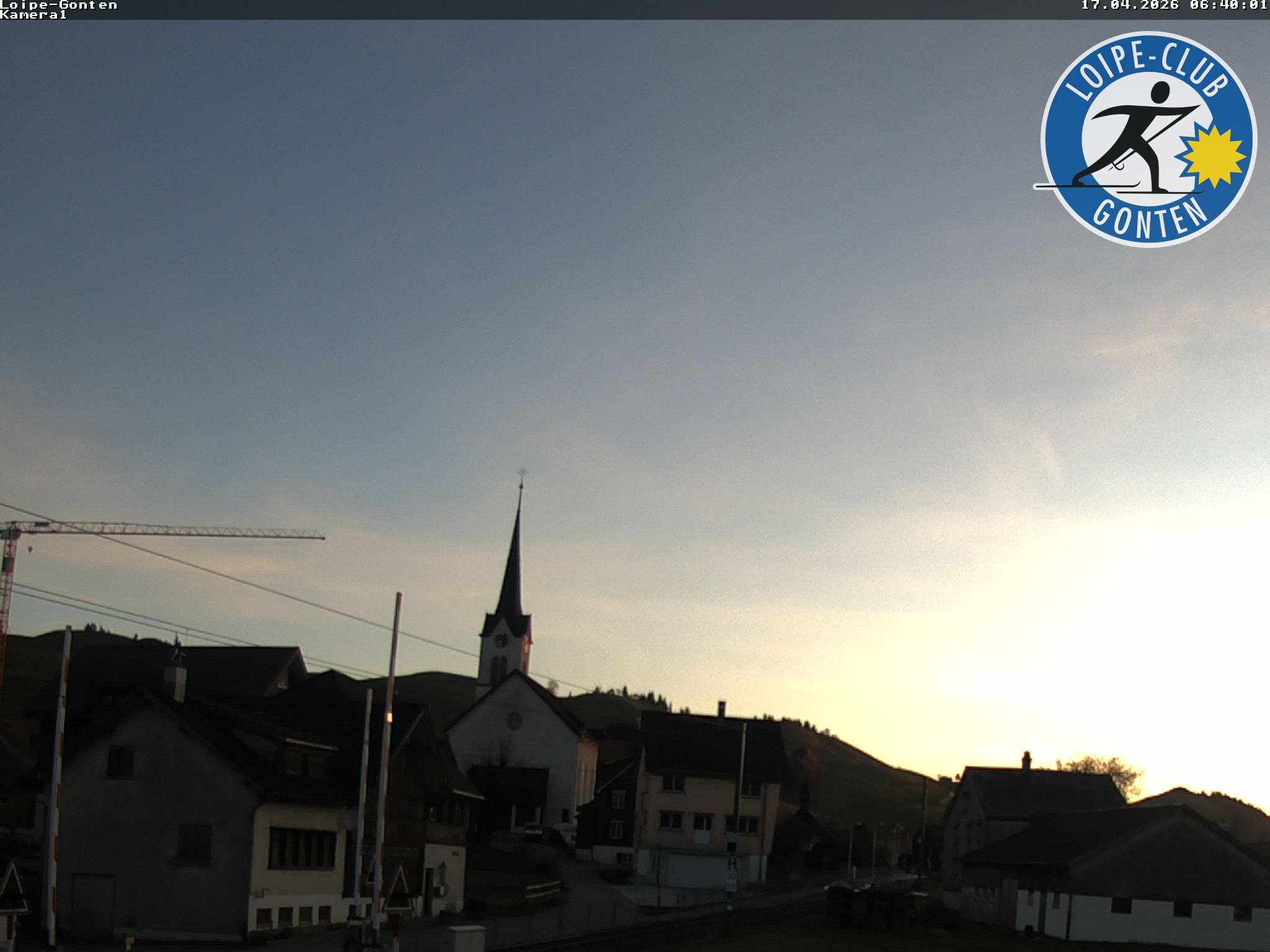 Archiv Foto Webcam Gonten - Blick zur Kirche