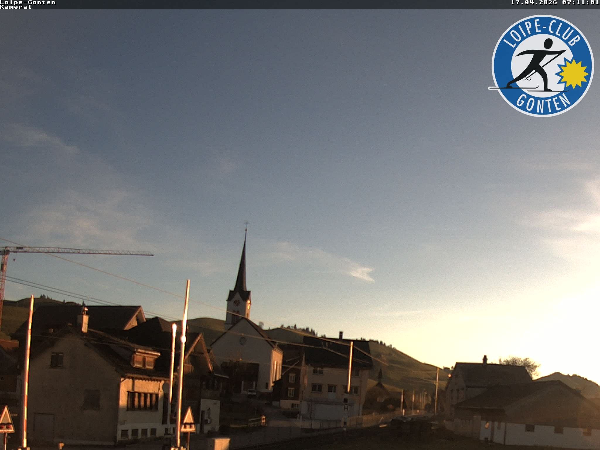 Archiv Foto Webcam Gonten - Blick zur Kirche