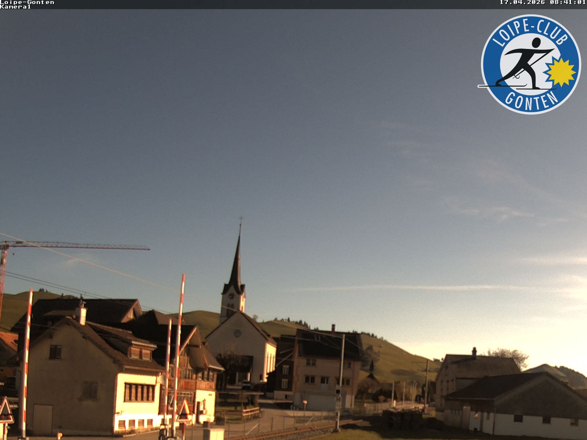 Archiv Foto Webcam Gonten - Blick zur Kirche