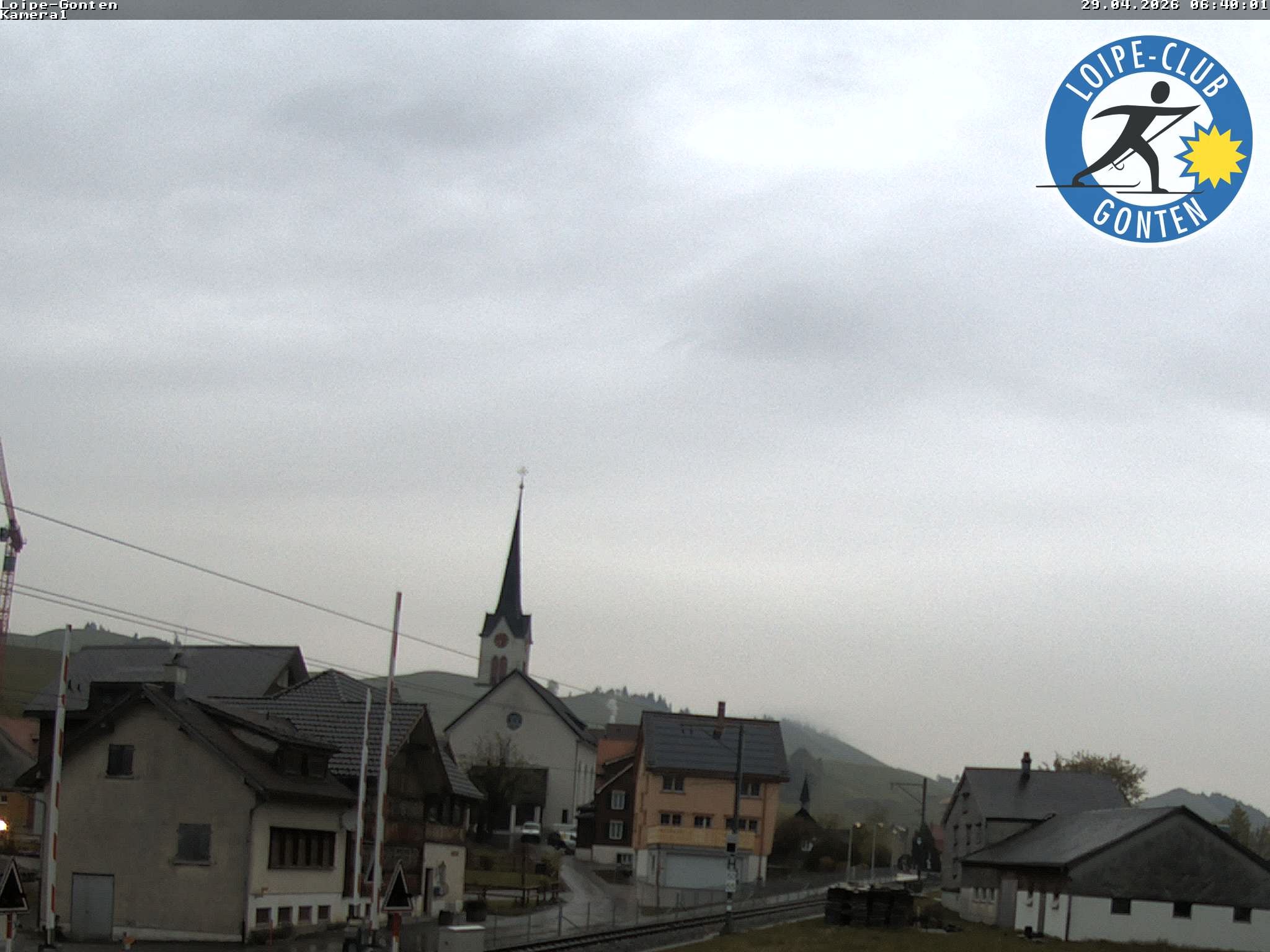 Archiv Foto Webcam Gonten - Blick zur Kirche
