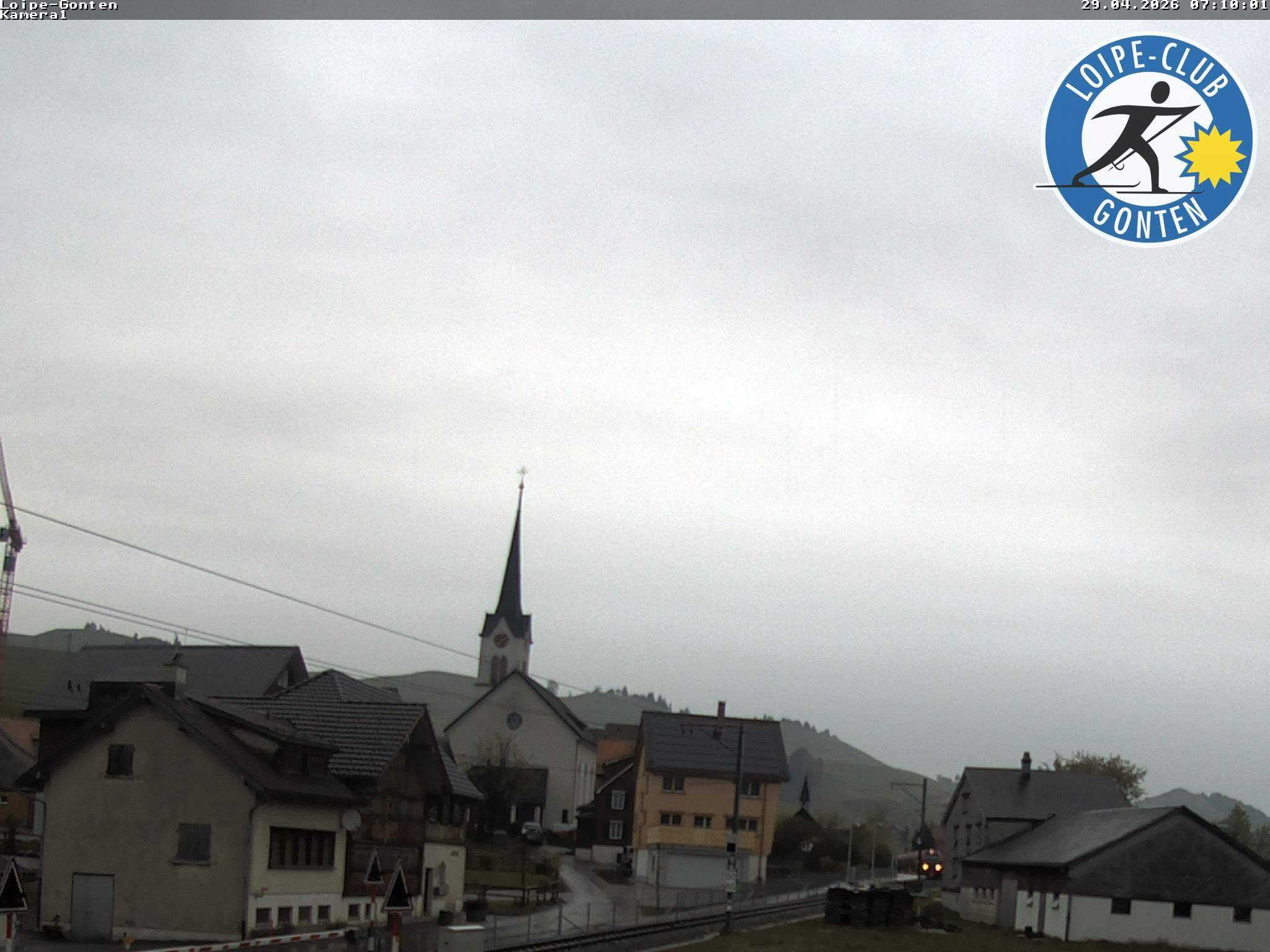Archiv Foto Webcam Gonten - Blick zur Kirche