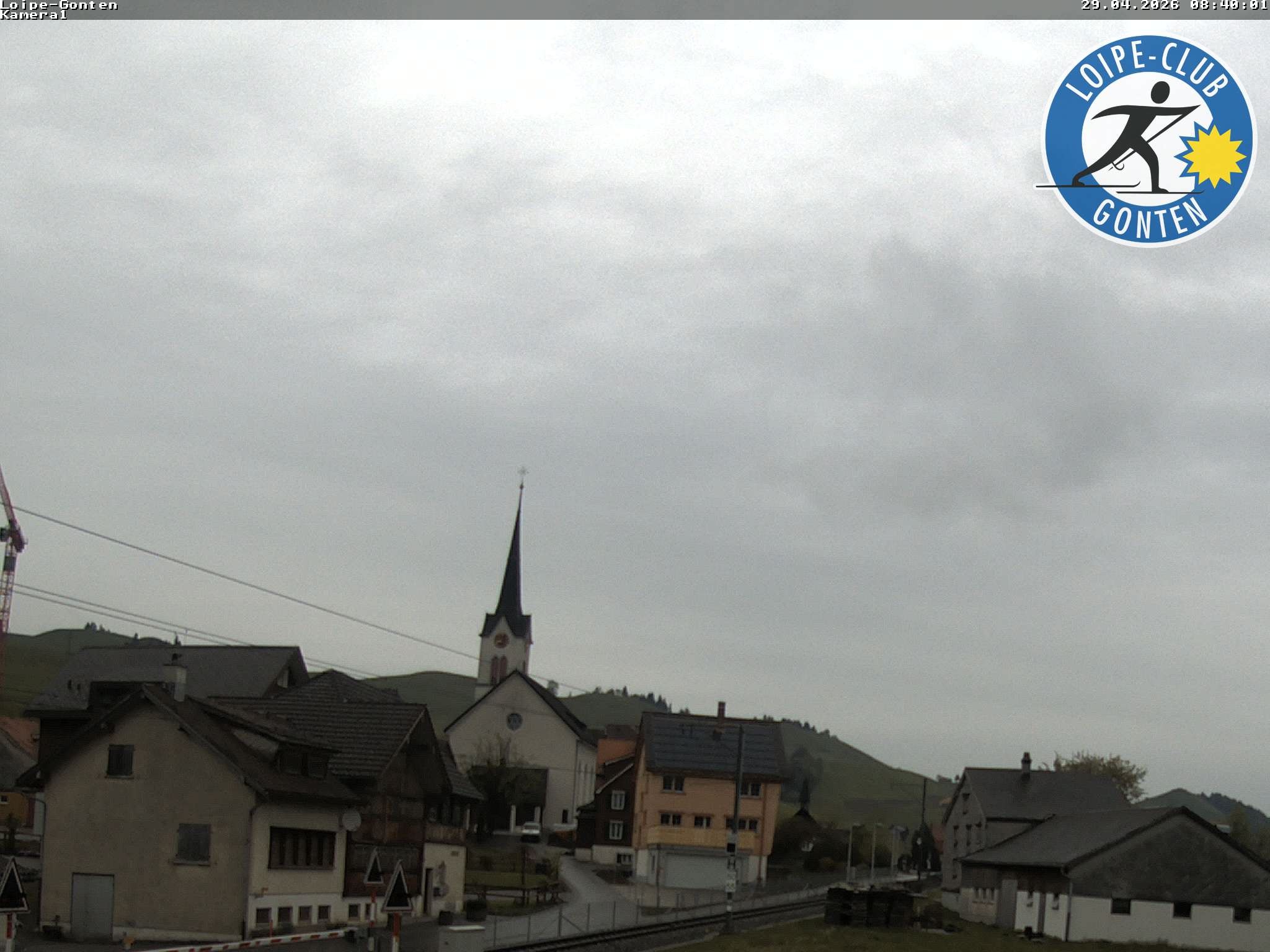 Archiv Foto Webcam Gonten - Blick zur Kirche