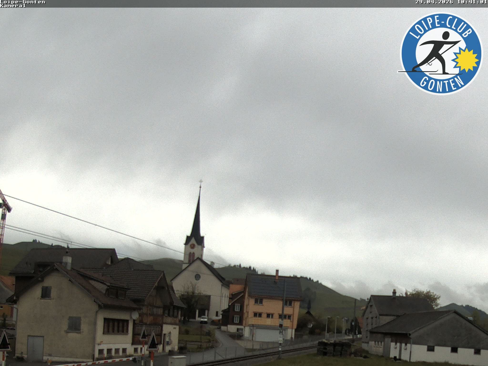 Archiv Foto Webcam Gonten - Blick zur Kirche