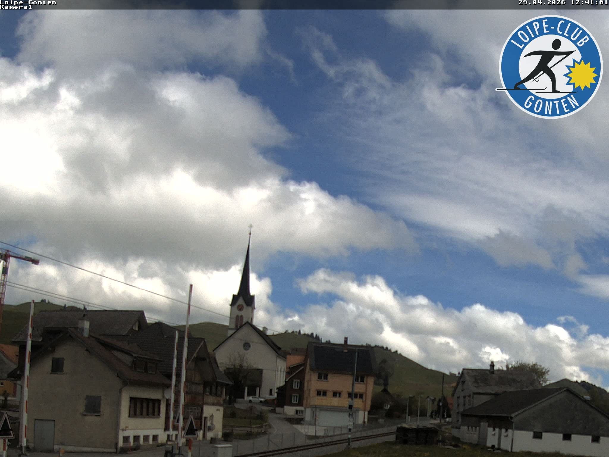 Archiv Foto Webcam Gonten - Blick zur Kirche