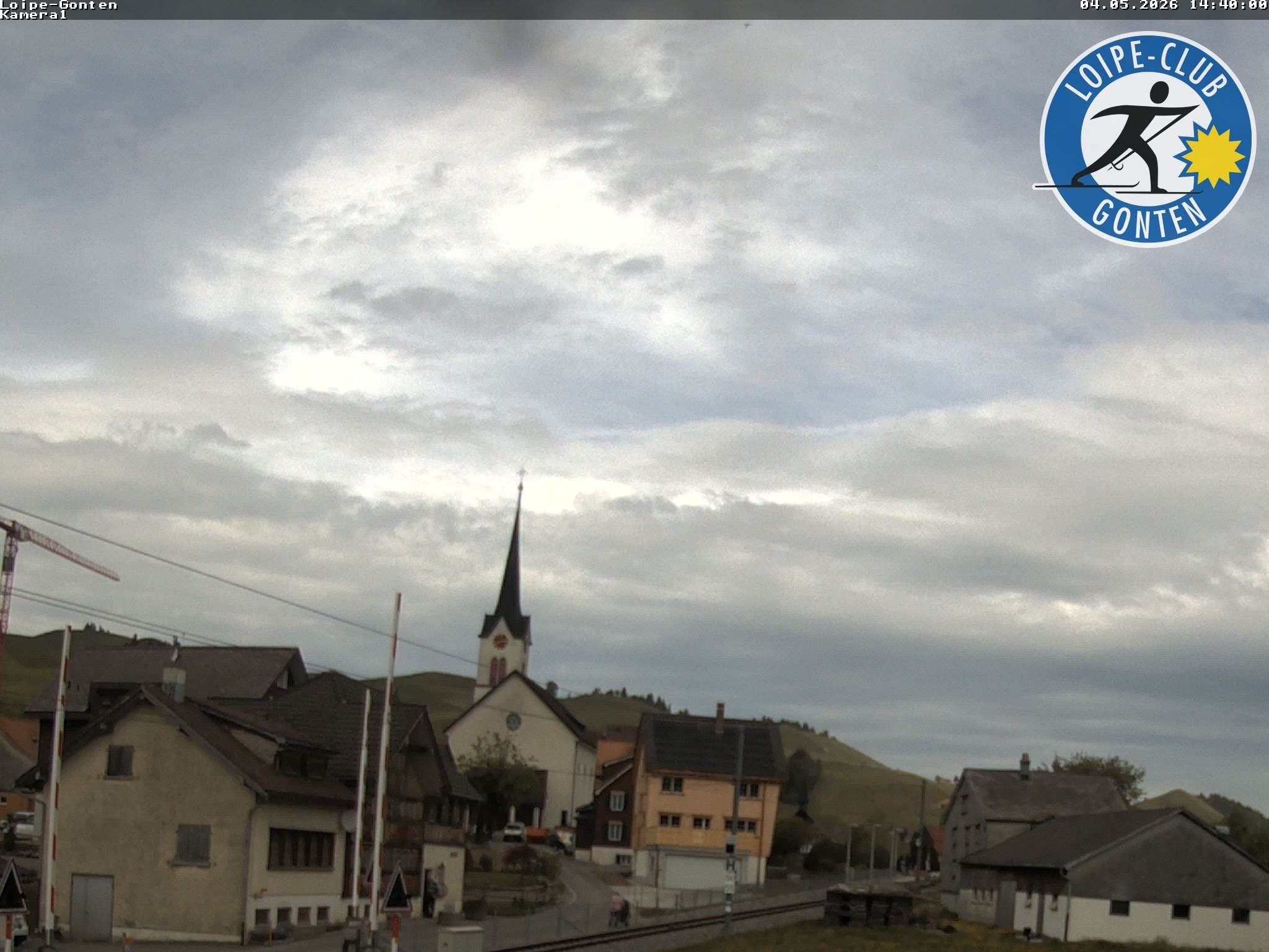 Archiv Foto Webcam Gonten - Blick zur Kirche