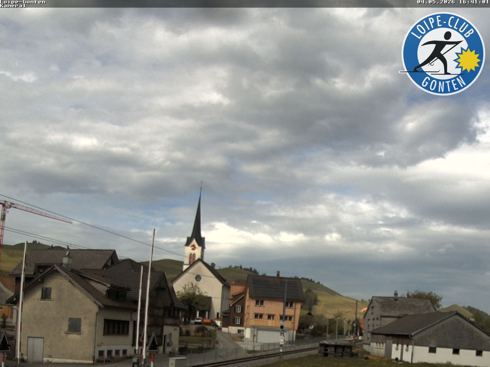 Archiv Foto Webcam Gonten - Blick zur Kirche
