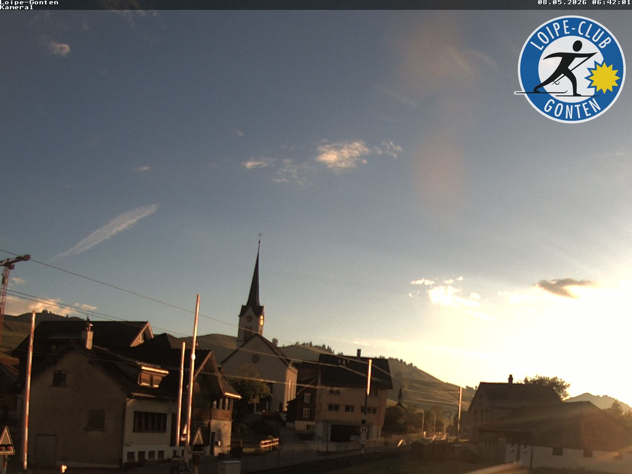 Archiv Foto Webcam Gonten - Blick zur Kirche