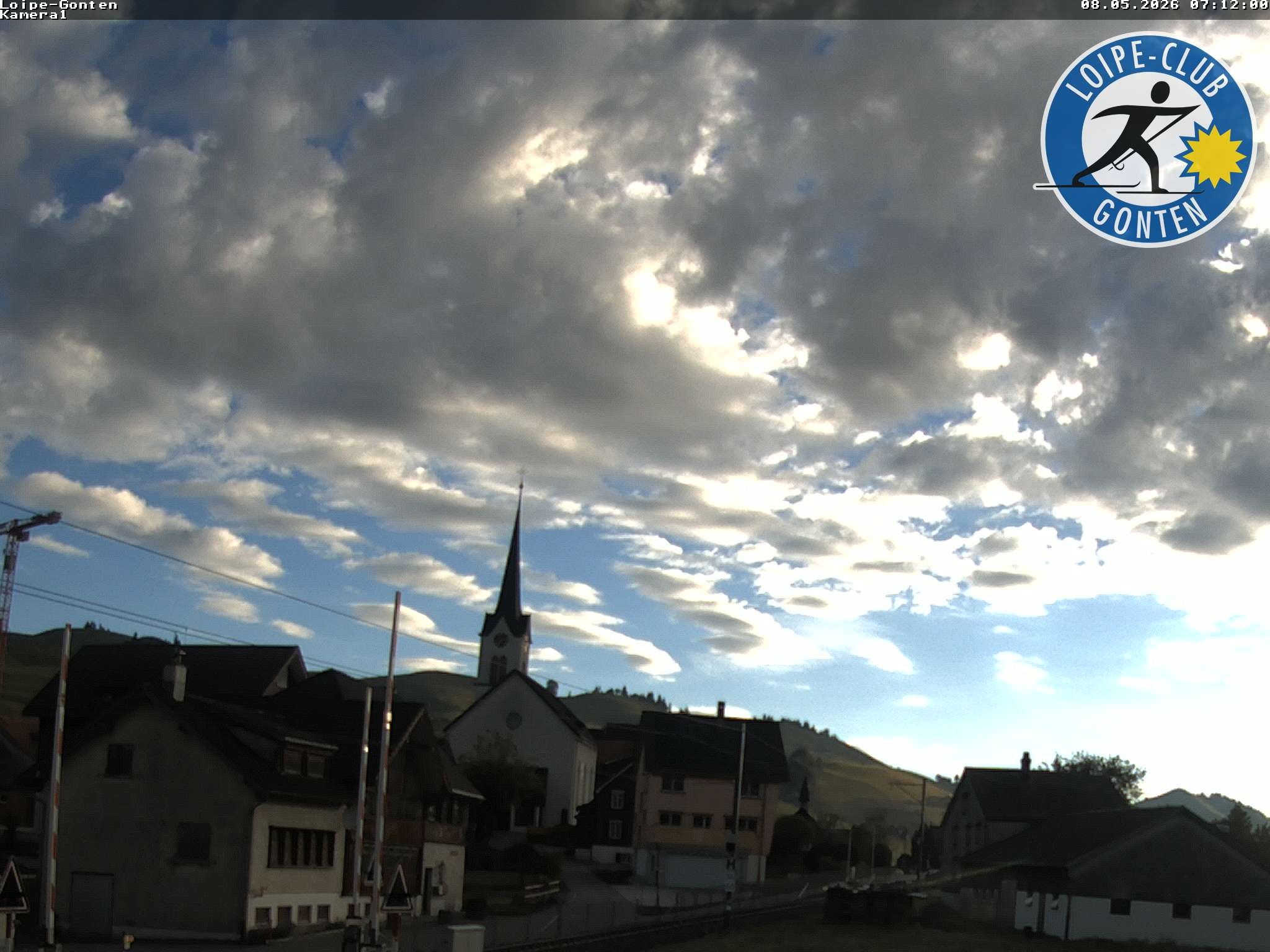 Archiv Foto Webcam Gonten - Blick zur Kirche