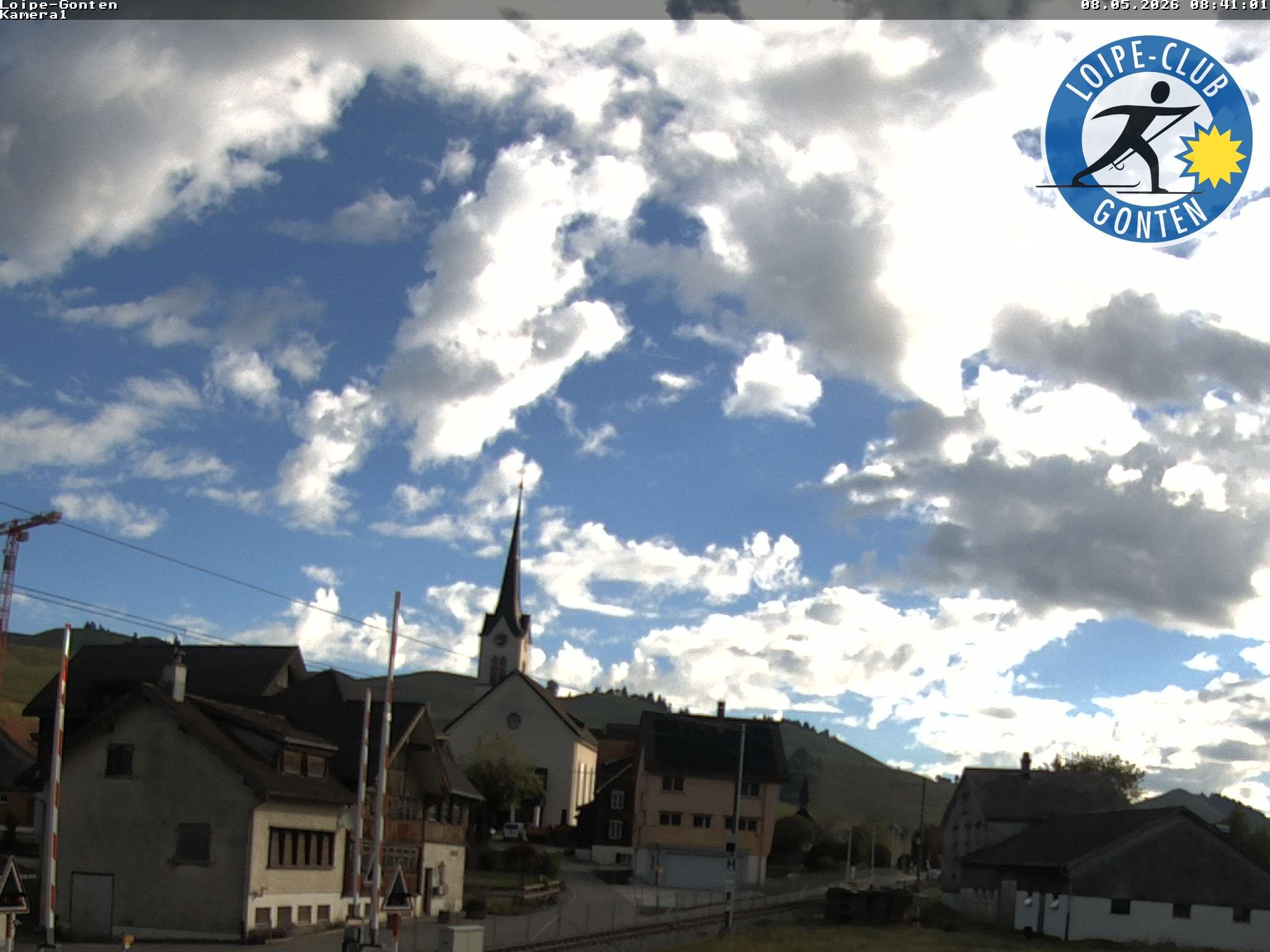 Archiv Foto Webcam Gonten - Blick zur Kirche