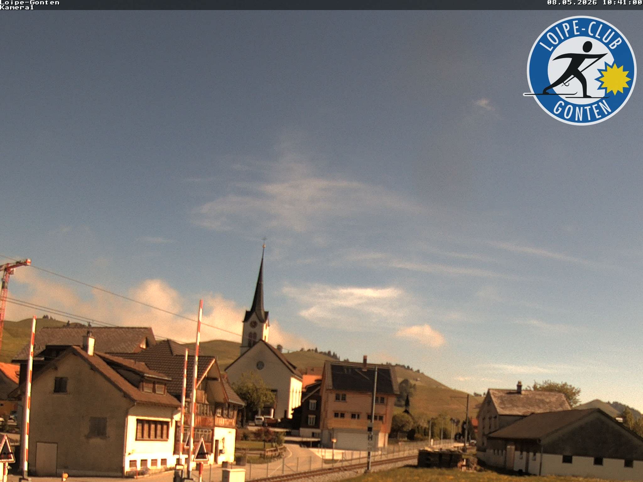 Archiv Foto Webcam Gonten - Blick zur Kirche