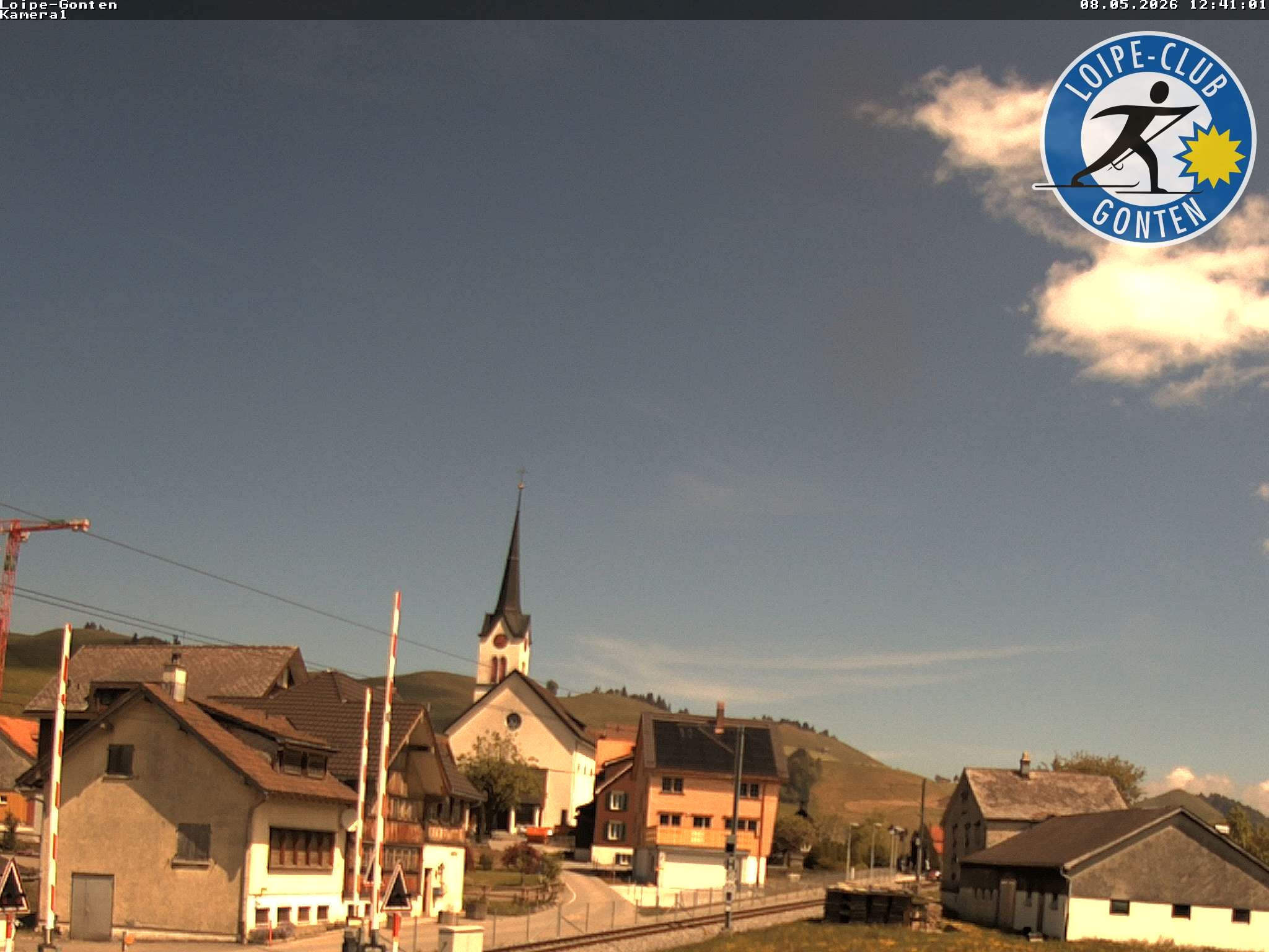 Archiv Foto Webcam Gonten - Blick zur Kirche