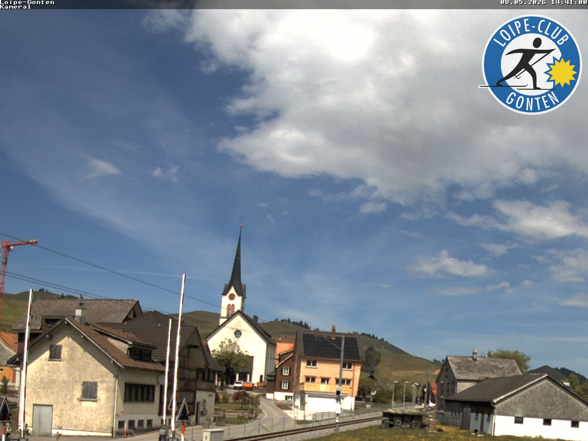 Archiv Foto Webcam Gonten - Blick zur Kirche