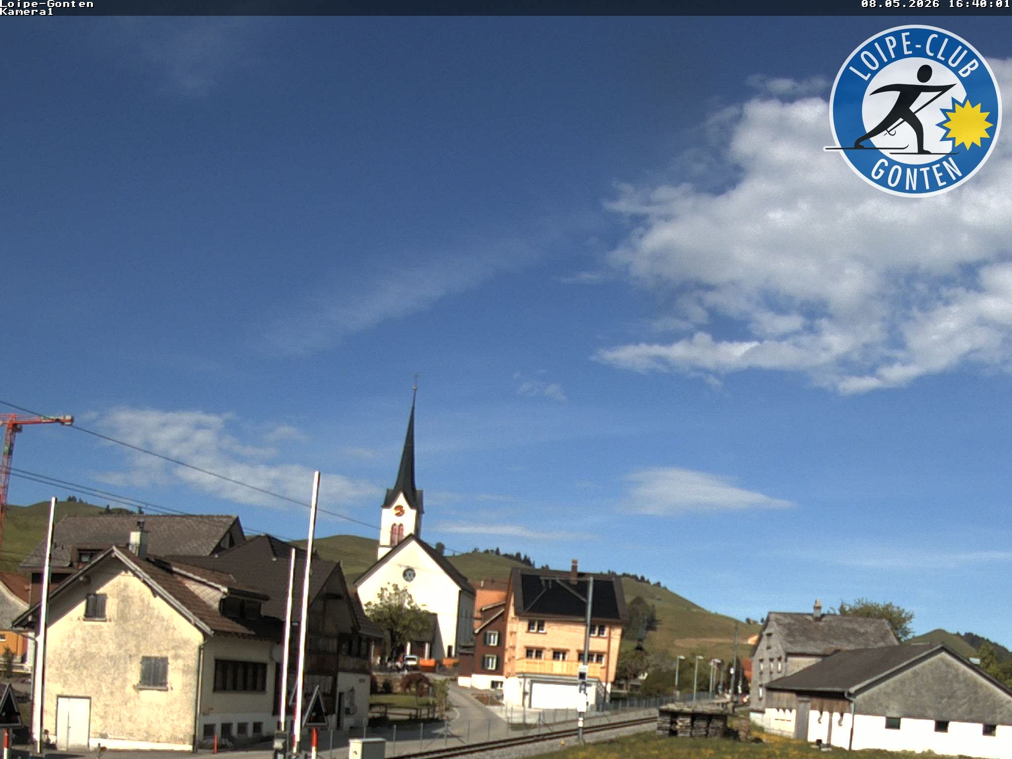 Archiv Foto Webcam Gonten - Blick zur Kirche