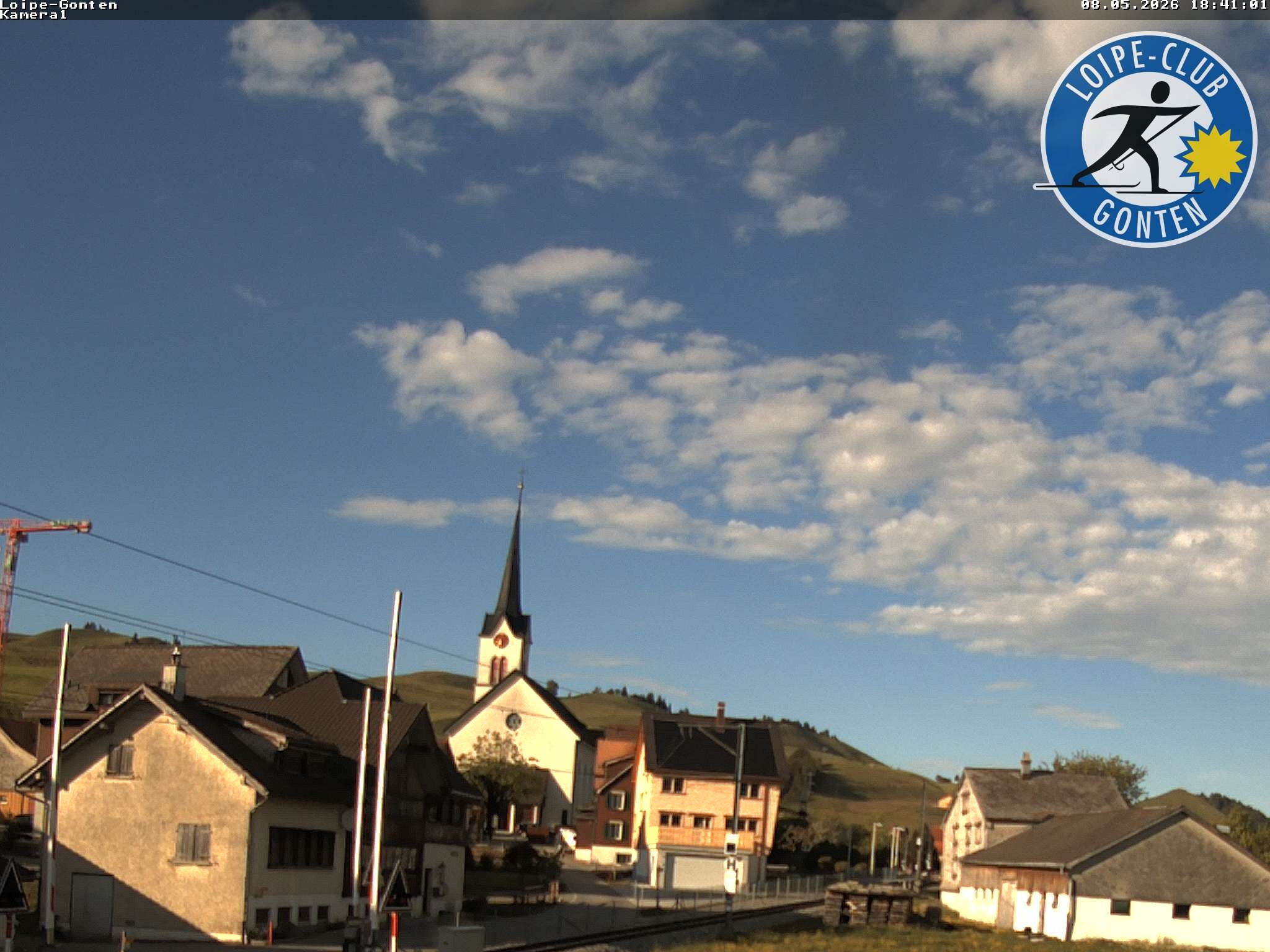 Archiv Foto Webcam Gonten - Blick zur Kirche